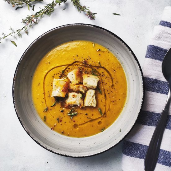 Pumpkin Red Lentil Soup