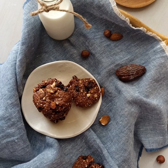 Oat Cookies wt honey,nuts & tahini