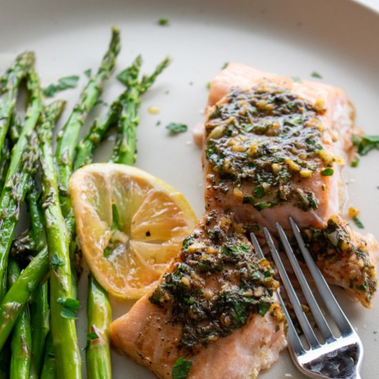 oven baked salmon in foil