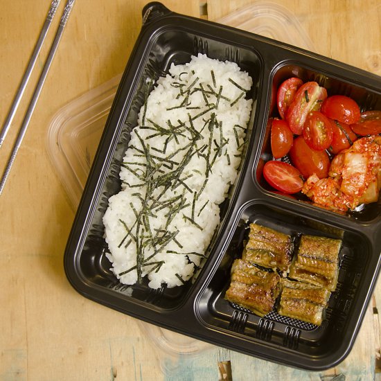 Unagi and Kimchi Bento