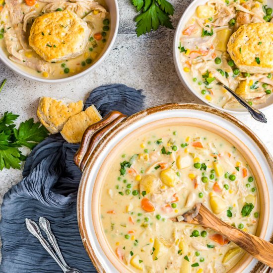 Chicken (or Turkey) Pot Pie Soup