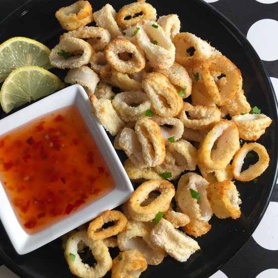 Air Fryer Calamari (No Batter)