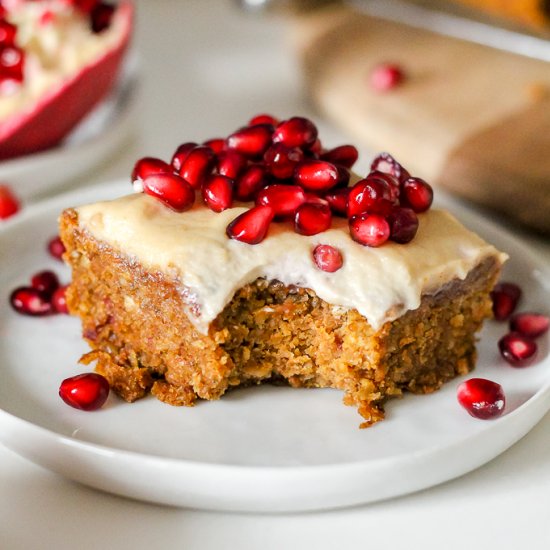 Vegan Pumpkin Spice Oatmeal Bars