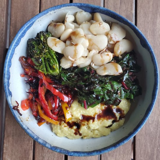 Late Summer Polenta Harvest Bowl