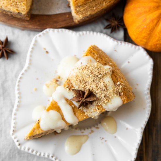 Bourbon Pumpkin Cheesecake