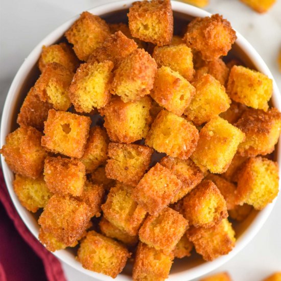 Corn Bread Croutons