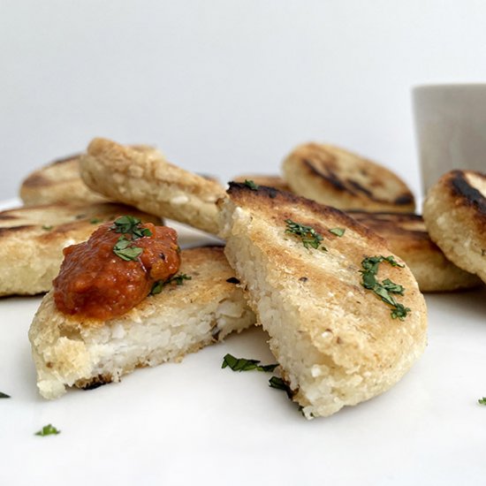 Arepitas and Tomato Coriander Jam