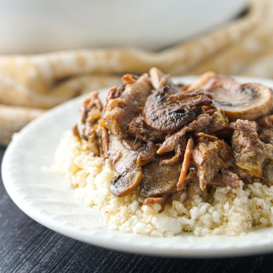 Keto Beef Stroganoff