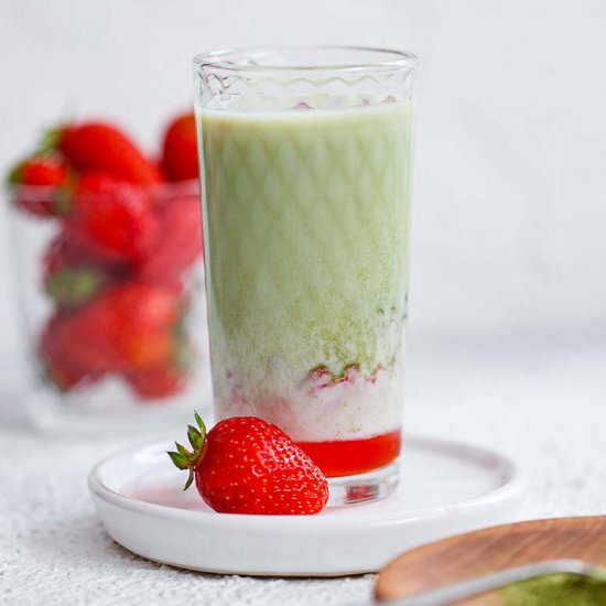 Strawberry Matcha Latte