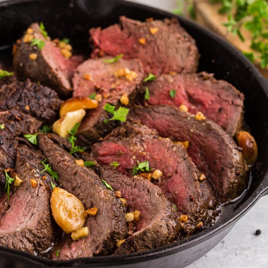 Garlic Roasted Beef Tenderloin