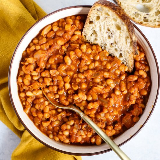 Homemade Maple Baked Beans