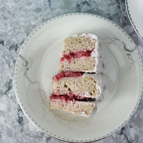 Strawberries and Champagne Cake