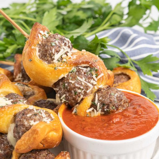 Air Fryer Meatball Skewers