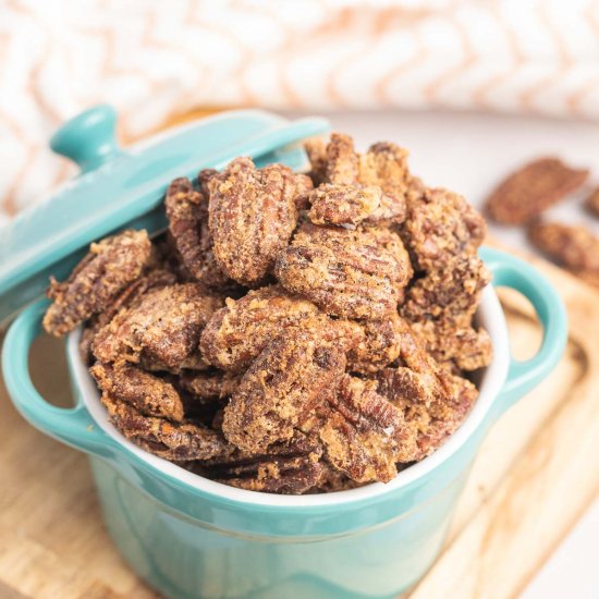 Air Fryer Candied Pecans