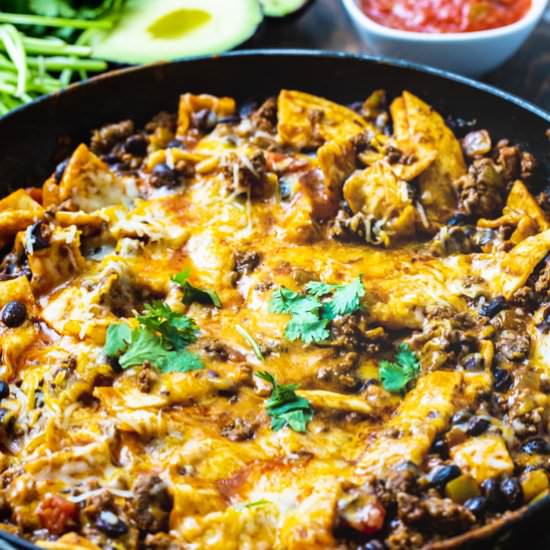 Beef Burrito Skillet