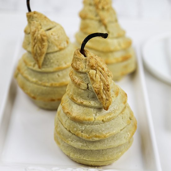 Pears in pastry