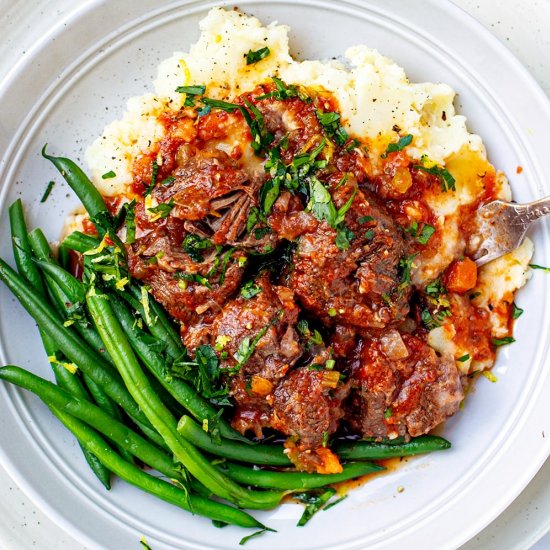 Instant Pot Braised Beef Cheeks