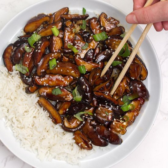 Sticky Shiitake Mushrooms