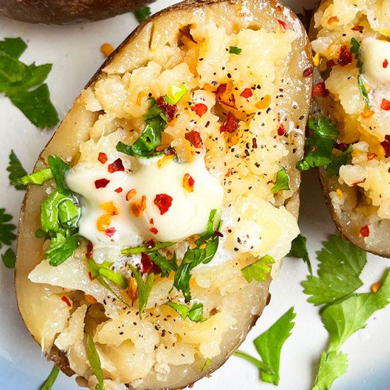 Microwave Baked Potatoes