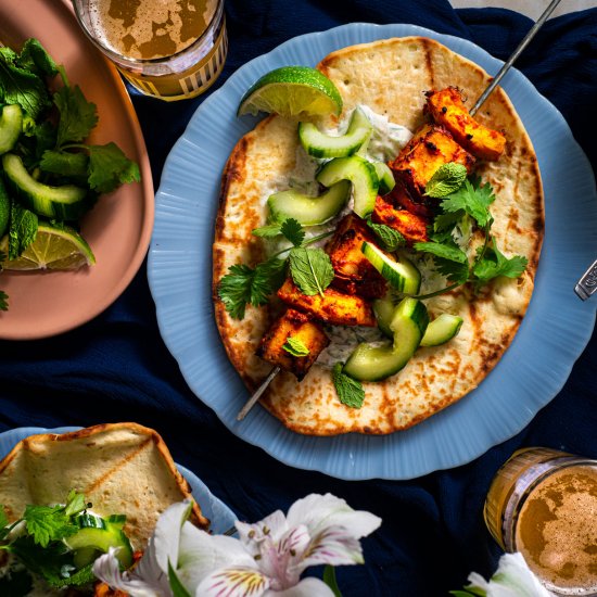 Tandoori Pumpkin Paneer Wraps