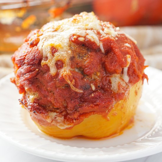 Cheesy Meatball Stuffed Peppers