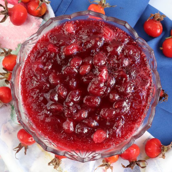 Rosehip Cranberry Sauce