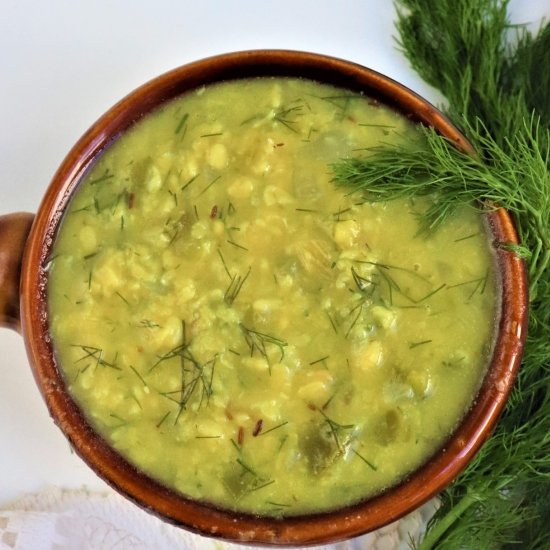 Fennel Frond Mung Bean Dal