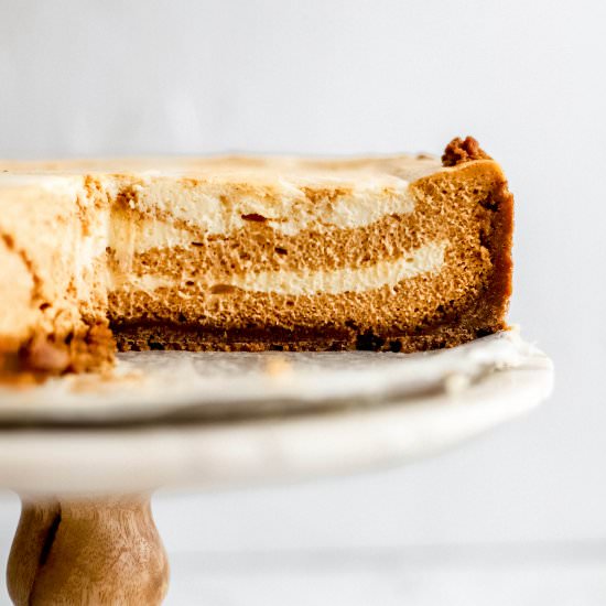 Pumpkin Swirled Cheesecake