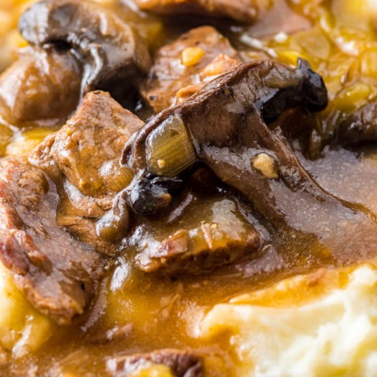 Instant Pot Beef and Mushroom Gravy