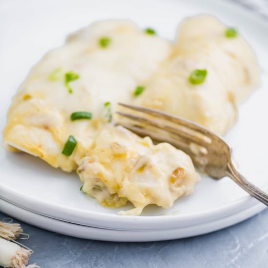 Cream Cheese Chicken Enchiladas