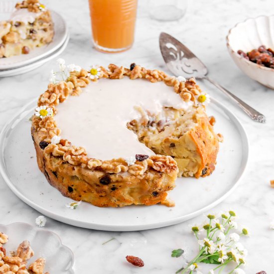 Apple Walnut & Raisin Cake