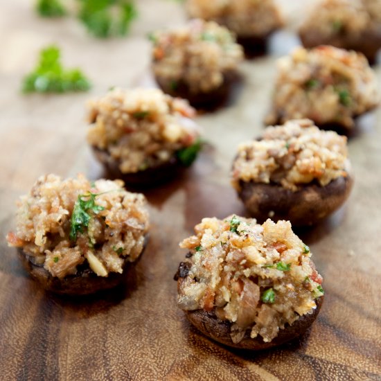 Stuffed Mushrooms with Bacon