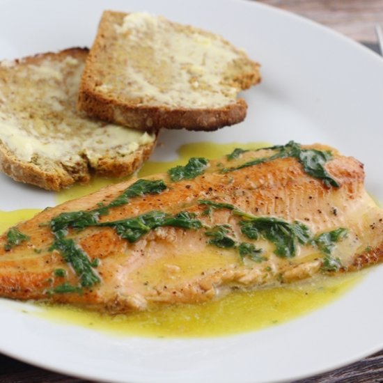 Pan Fried Trout in Butter Sauce