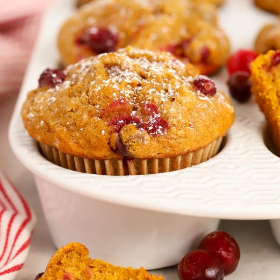 Pumpkin Cranberry Muffins