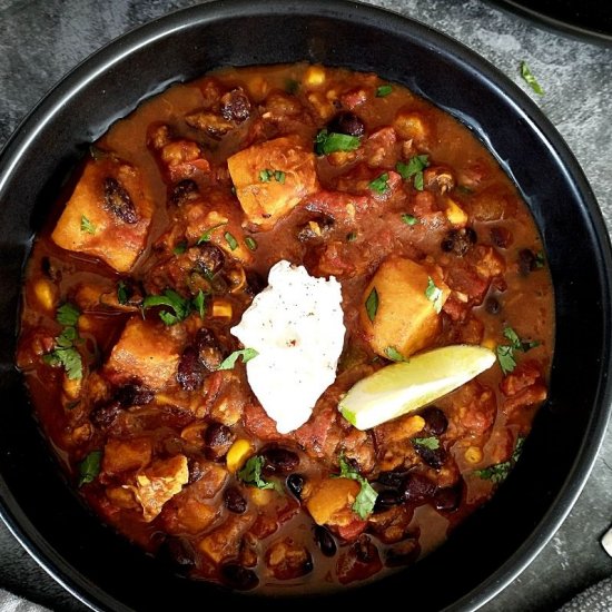 Sweet Potato Black Bean Chili