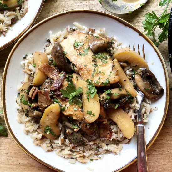 apple cider chicken marsala