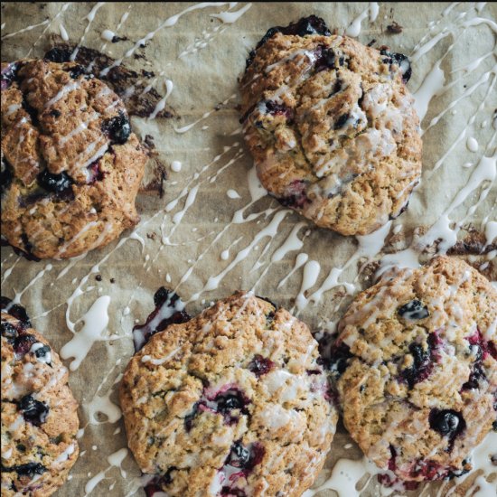 Blueberry Drop Biscuits