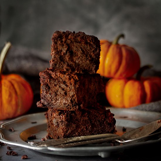 Vegan Pumpkin Brownies