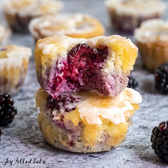 Almond Flour Blackberry Muffins