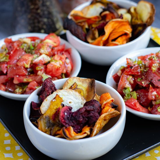 Air Fryer Vegetable Medley Chips