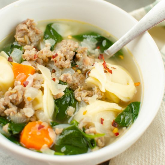 Sausage Tortellini Soup