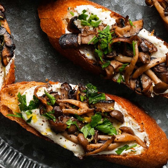 Mushroom & Sage Toasts