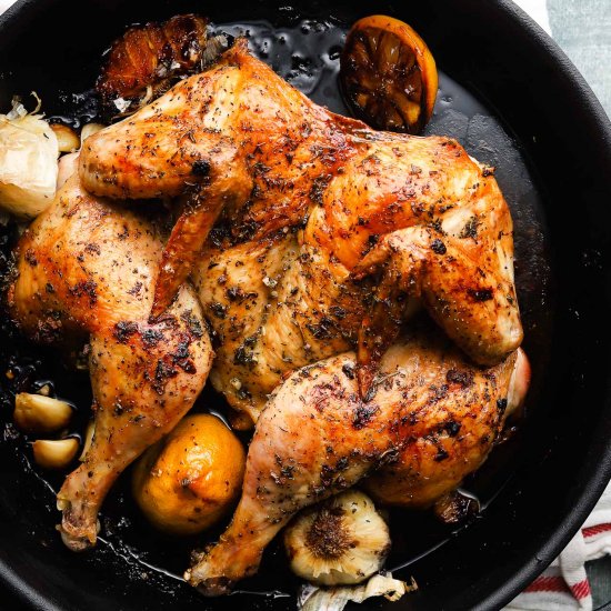 Garlic Herb Roasted Chicken