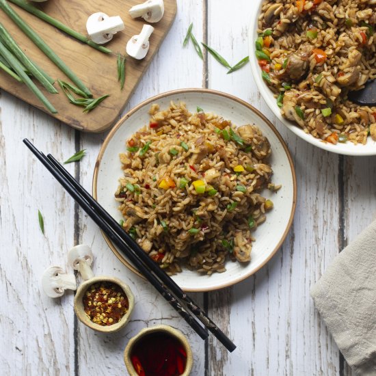 Mushroom Fried Rice