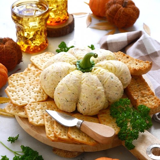 Pumpkin Shaped Cheese Ball