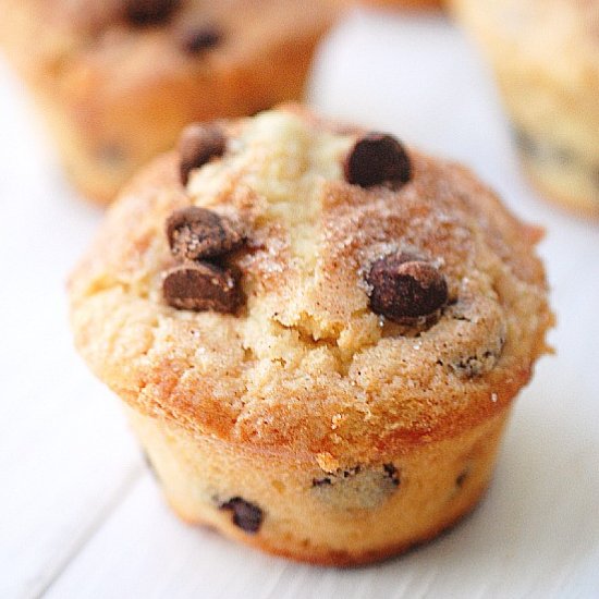 One bowl chocolate chip muffins