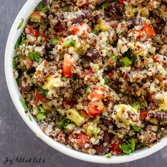 Black Bean Avocado Quinoa Salad