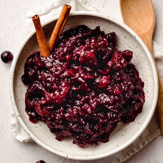 spiced cranberry sauce