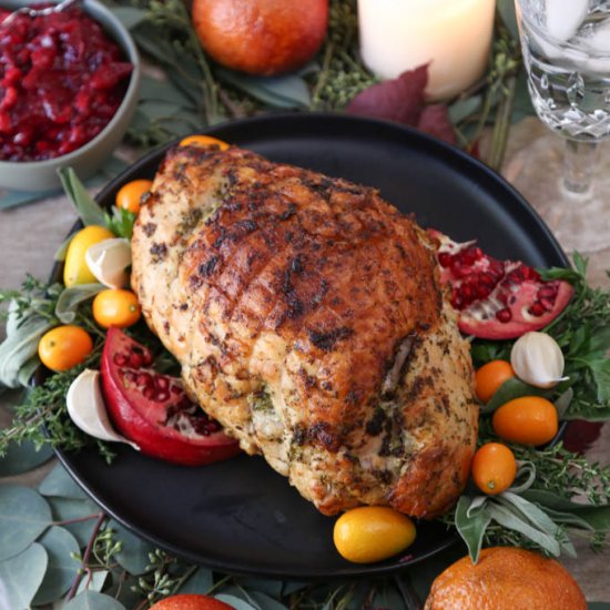 Brined Turkey Breast with Olive Oil