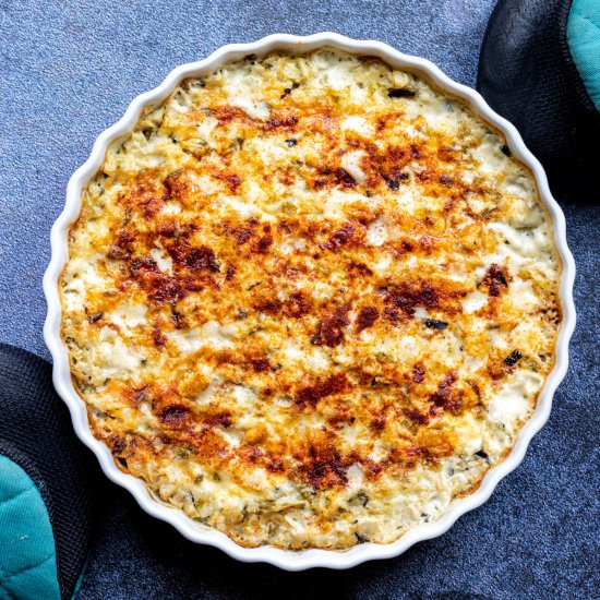 Baked Jalapeño Artichoke Dip